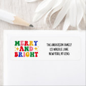 Vrolijk en helder kerstpinguïn etiket (Insitu)