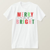 Vrolijk en helder kerstShirt T-shirt (Design voorkant)
