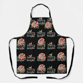 Vrolijk en helder kerstsnoepriet schort (Voorkant)