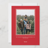 Vrolijk en helder kerstvakantie 2 Foto Feestdagenkaart (Achterkant)