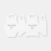 Vrolijk en helder kerstvakantie en berichtjaar bedankdoosjes (Uitgevouwen)