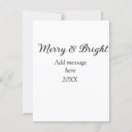 Vrolijk en helder kerstvakantie en berichtjaar briefkaart