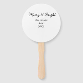 Vrolijk en helder kerstvakantie en berichtjaar handwaaier