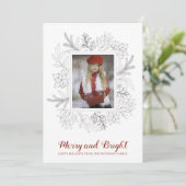 Vrolijk en helder kerstvakantie foto (Staand voorkant)