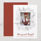 Vrolijk en helder kerstvakantie foto (Voorkant / Achterkant)