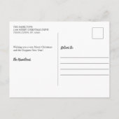 Vrolijk en helder kerstvakantie foto feestdagenkaart (Achterkant)