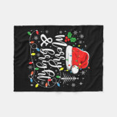 Vrolijk en helder kerstverlichting Kerstmis voor m Fleece Deken (Voorkant (Horizontaal))