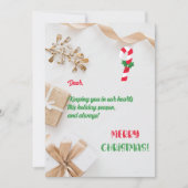 Vrolijk en helder kerstWenskaart Bedankkaart (Voorkant)