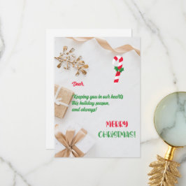 Vrolijk en helder kerstWenskaart Bedankkaart