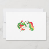 Vrolijk en helder kerstWenskaart Bedankkaart (Achterkant)