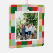 Vrolijk en helder kleurenblok keramisch ornament (Rechts)