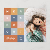 Vrolijk en helder kleurrijk kerstfotobudget (Voorkant)