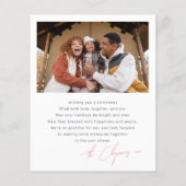 Vrolijk en helder kleurrijk kerstfotobudget (Achterkant)