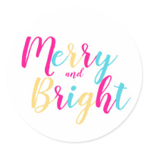 Vrolijk en helder kleurrijk script kerst