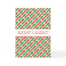 Vrolijk en helder kleurrijke Crayon Holiday Kaart