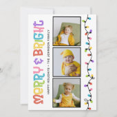 Vrolijk en helder kleurrijke foto feestdagenkaart (Voorkant)