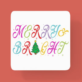 Vrolijk en helder kleurrijke kerstboom feestelijk kartonnen onderzetters