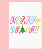 Vrolijk en helder kleurrijke kerstboom feestelijk perfect poster