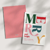 Vrolijk en helder kleurrijke retro kerst feestdagenkaart