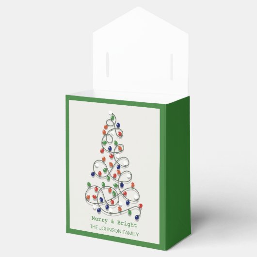 Vrolijk en helder  licht Graphic Bedankdoosjes (Geopend)