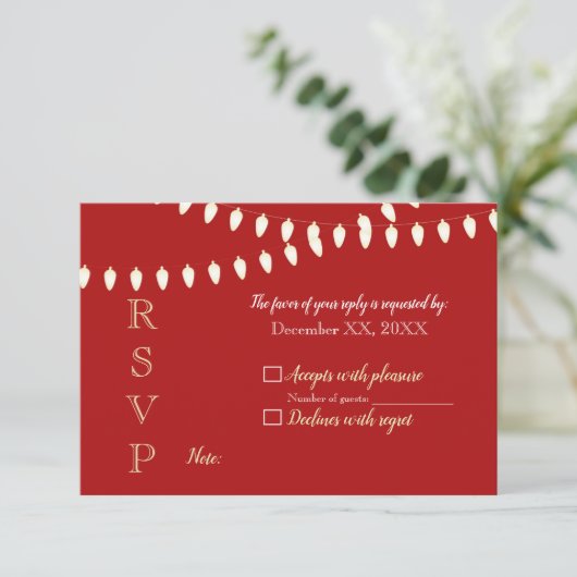 Vrolijk en helder licht RSVP (Staand voorkant)