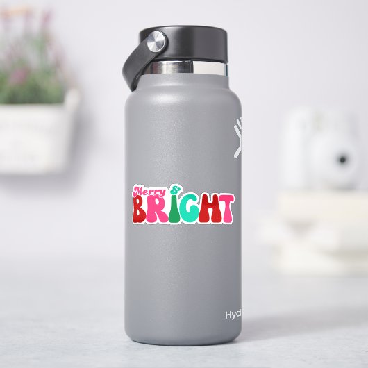 Vrolijk en helder - Maximalist Christmas Sticker (HydroFlask)