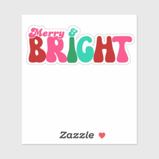 Vrolijk en helder - Maximalist Christmas Sticker (Vel)