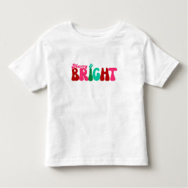 Vrolijk en helder maximalistisch kerstfeest kinder shirts