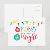 Vrolijk en helder met een reeks lichten briefkaart (Voorkant / Achterkant)