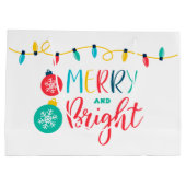 Vrolijk en helder met een reeks lichten groot cadeauzakje (Achterkant)