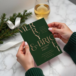 Vrolijk en helder minimalistisch kerstfeest kaart