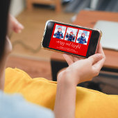 Vrolijk en helder Mistletoe Waterverf 4 Foto Feestdagenkaart