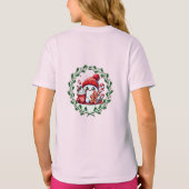 Vrolijk en helder Modern Kerst T-shirt (Achterkant)