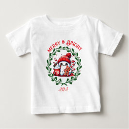 Vrolijk en helder Modern Kerst T-shirt