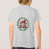 Vrolijk en helder Modern Kerst T-shirt (Achterkant)