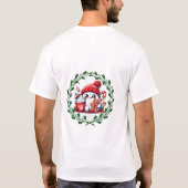 Vrolijk en helder Modern Kerst T-shirt (Achterkant)