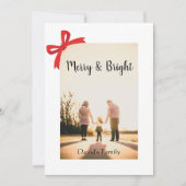 Vrolijk en Helder modern Kerstmis Feestdagenkaart (Voorkant)