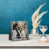 Vrolijk en helder modern Kerstmis paar foto Fotoplaat (Insitu)