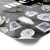 Vrolijk en helder modern Kerstmis paar foto Perfect Poster (Hoek)