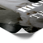 Vrolijk en helder modern Kerstmis paar foto Perfect Poster (Hoek)