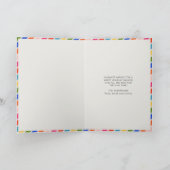 Vrolijk en helder modern minimal kerst feestdagen kaart (Binnen)