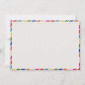 Vrolijk en helder modern minimal kerst feestdagenkaart (Achterkant)