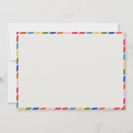 Vrolijk en helder modern minimal kerst feestdagenkaart (Achterkant)