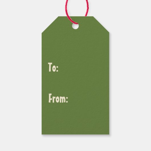 Vrolijk en helder Modern Retro Minimalistisch Eenv Cadeaulabel (Achterkant)