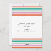 Vrolijk en helder Modern Whimsical 2-foto Feestdagenkaart (Achterkant)