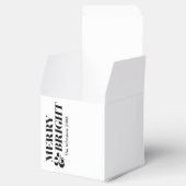 Vrolijk en helder moderne kersttypografie bedankdoosjes (Geopend)