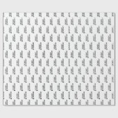 Vrolijk en helder moderne kersttypografie cadeaupapier (Vlak)