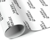 Vrolijk en helder moderne kersttypografie cadeaupapier (Rol Hoek)