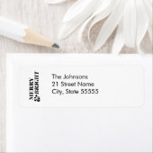 Vrolijk en helder moderne kersttypografie etiket (Insitu)