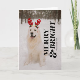 Vrolijk en helder moderne kersttypografie Kaart
